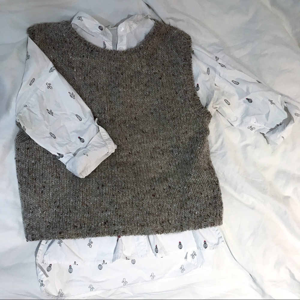 B.G. Street Tan Wool Sweater Vest